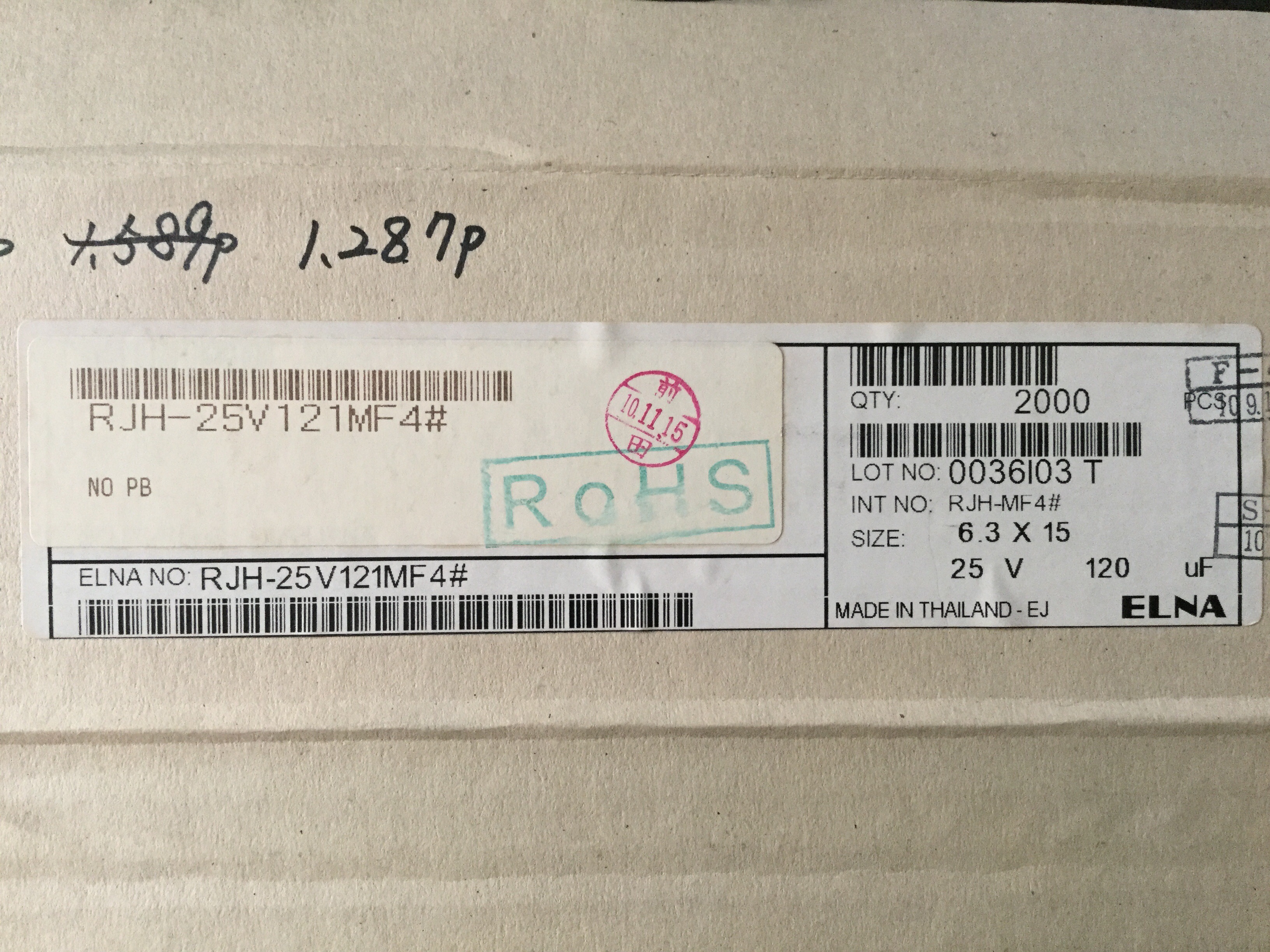 RJH-25V121MF4#
