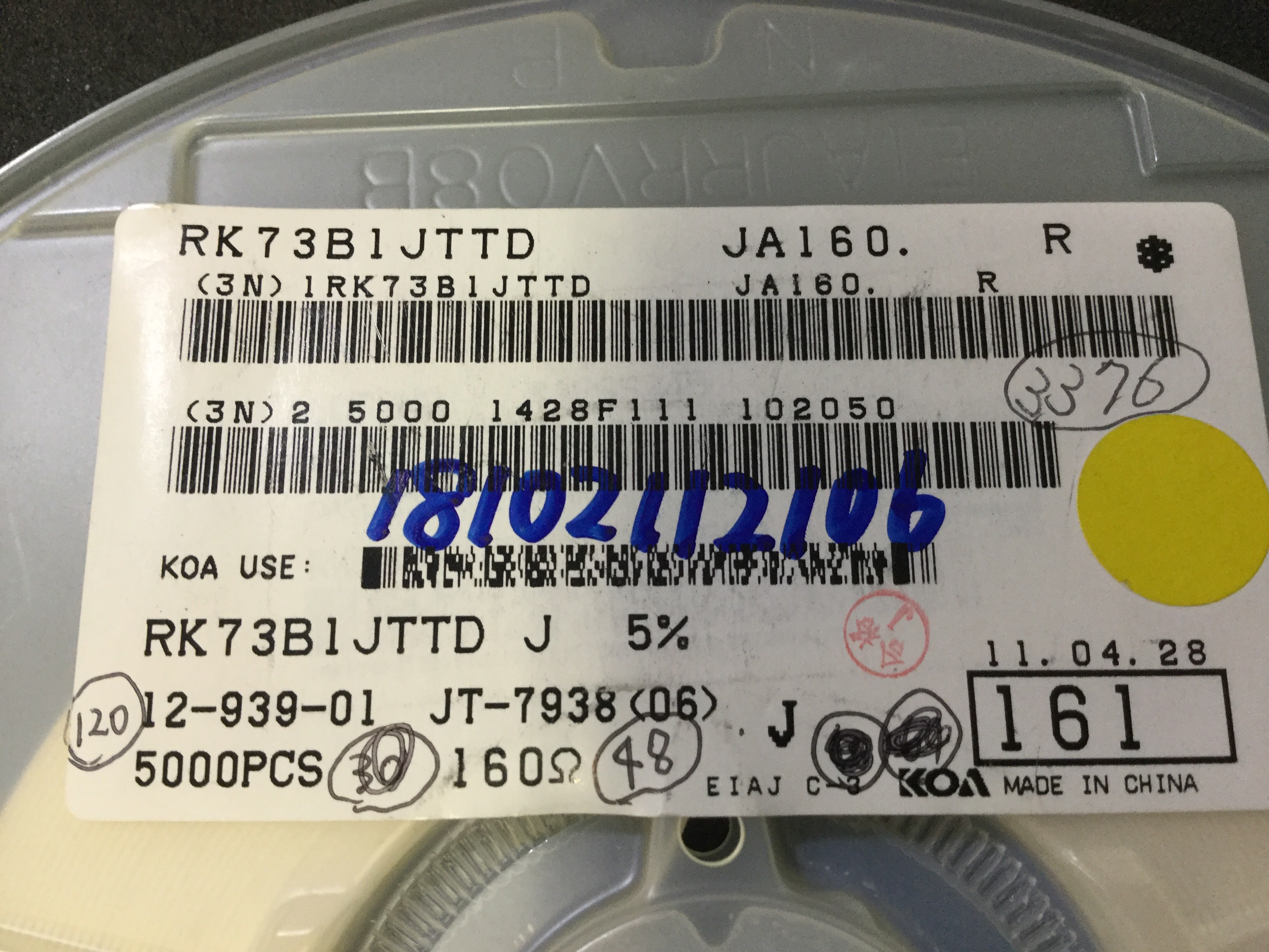 RK73B1JTTD161J