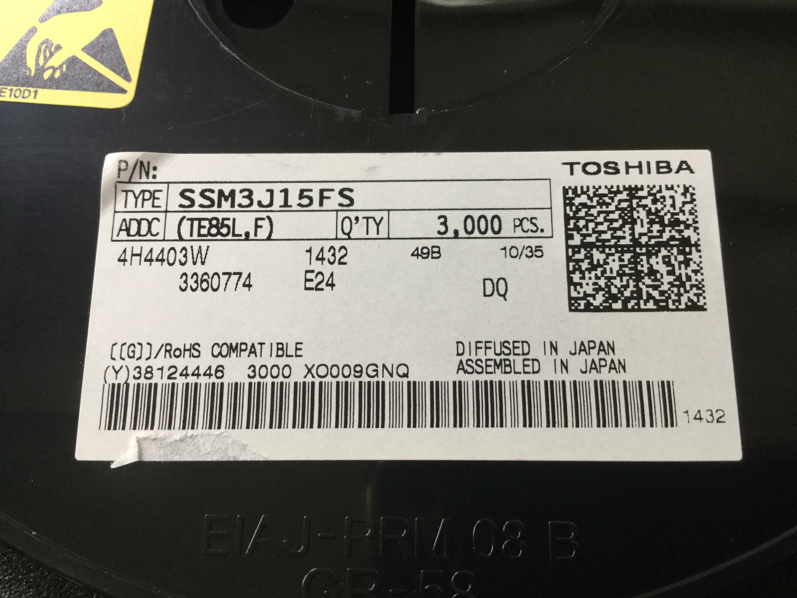SSM3J15FS(TE85L,F)
