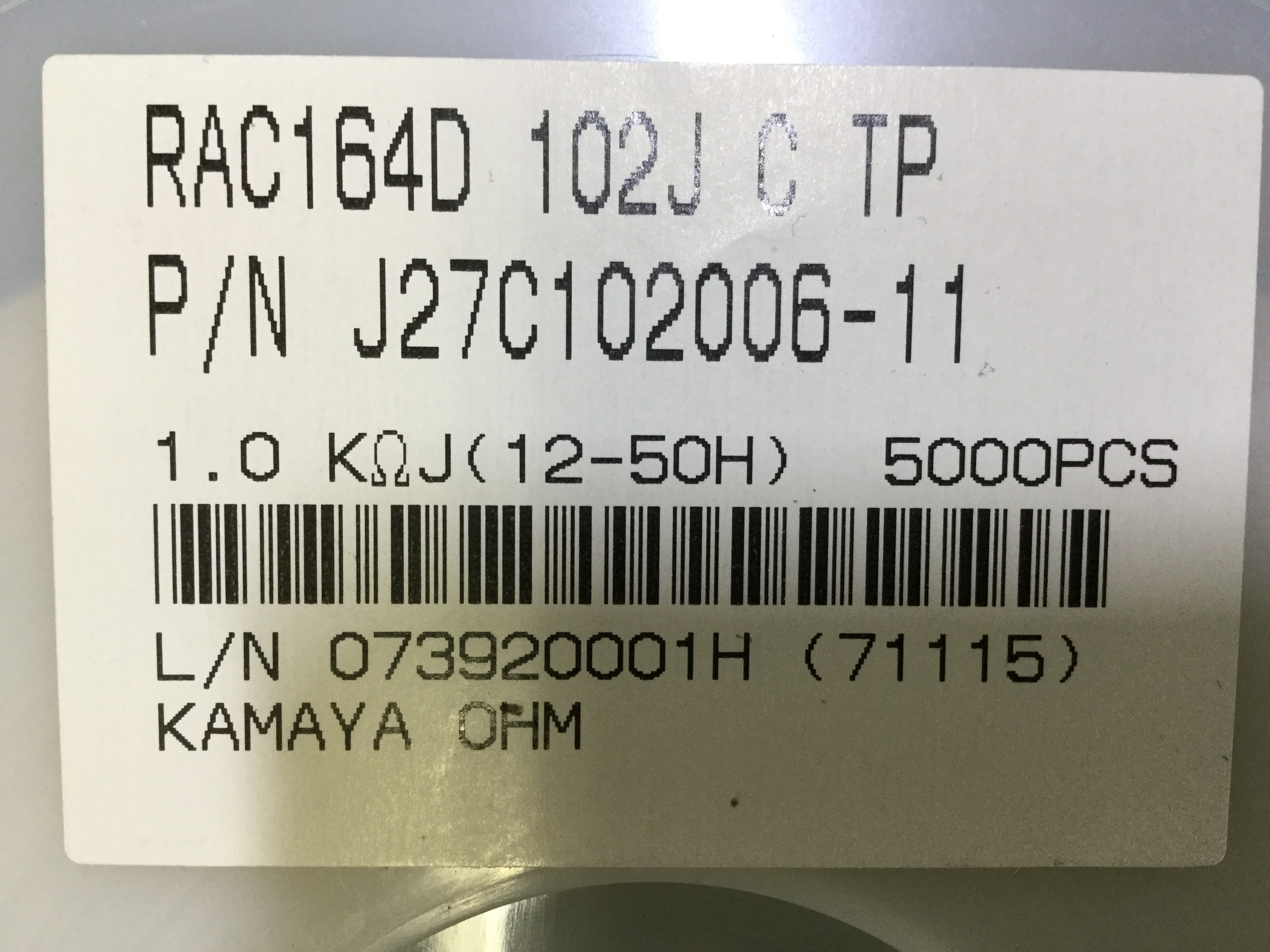 RAC164D102JCTP