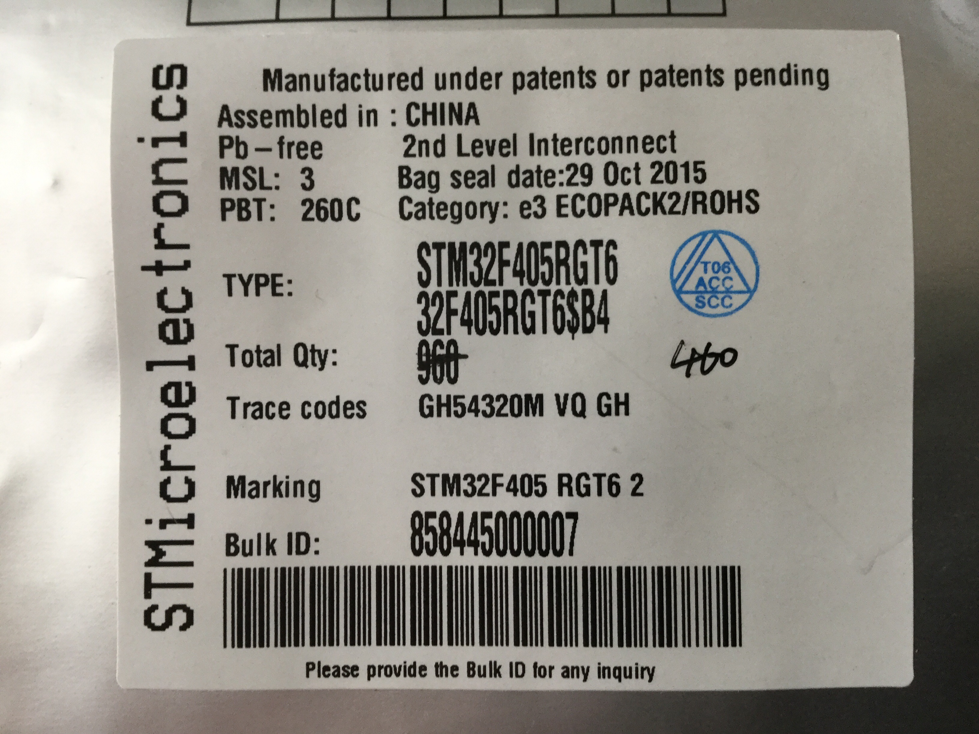 STM32F405RGT6