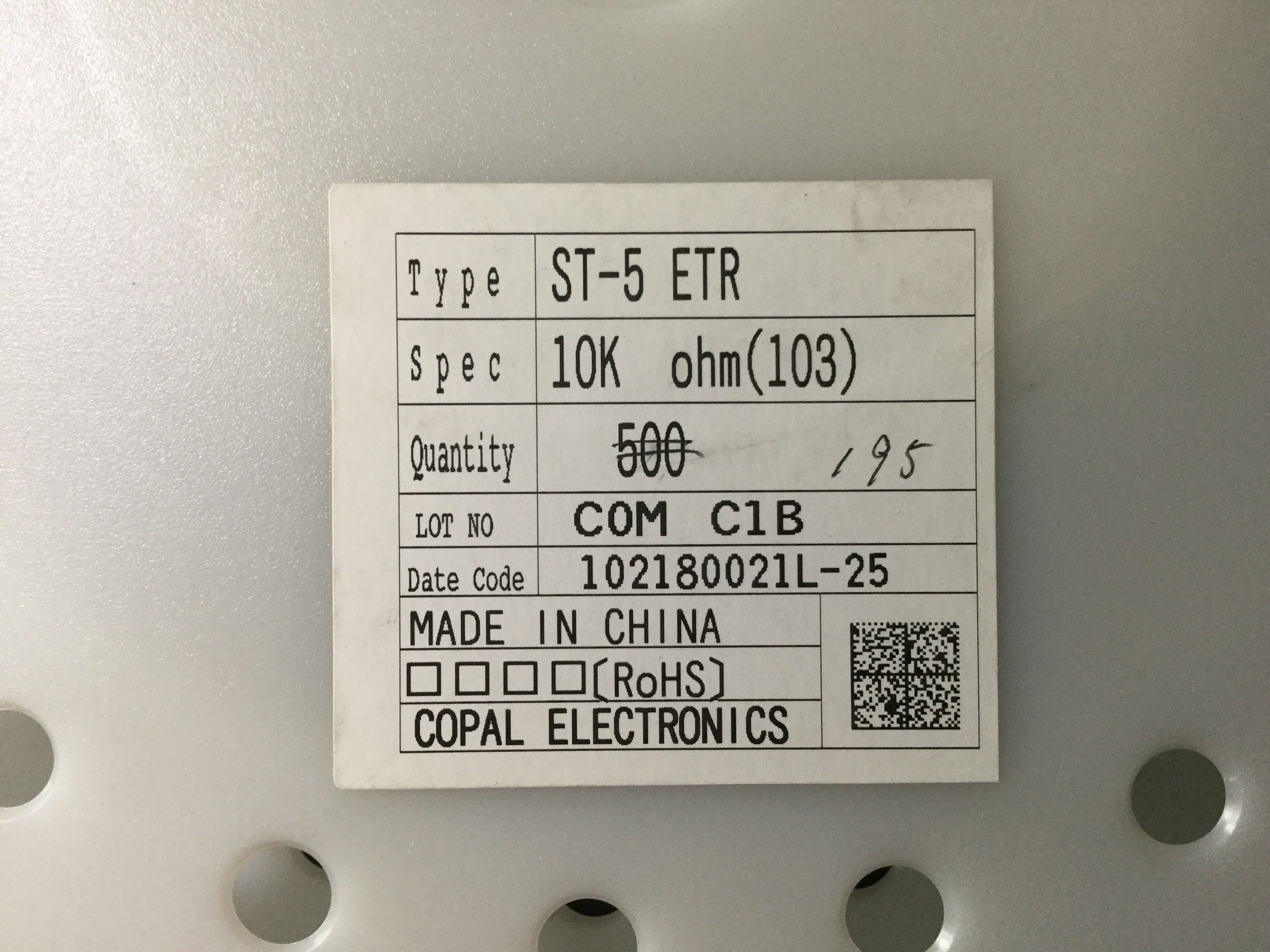 ST-5ETR 10KOHM