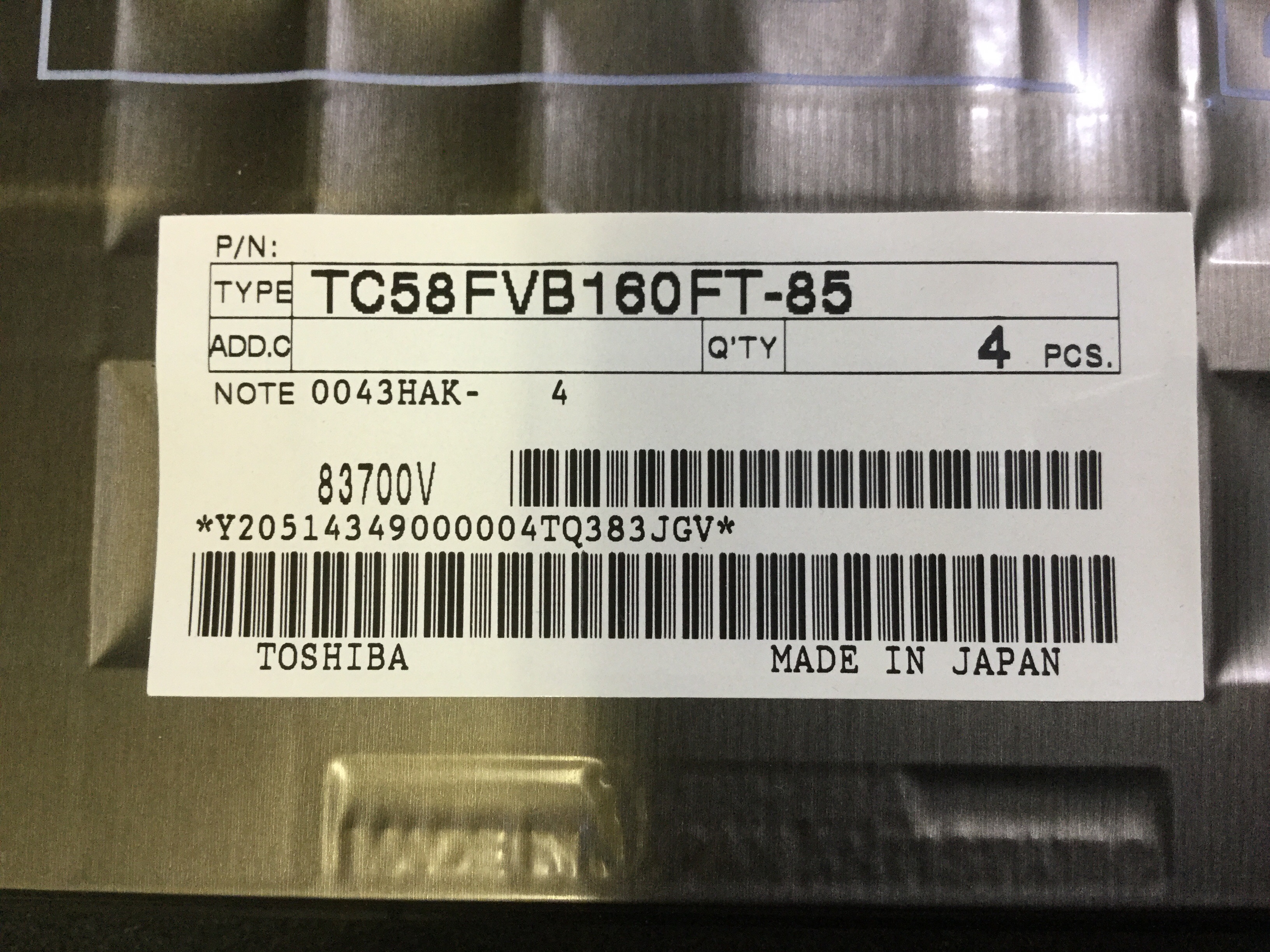 TC58FVB160FT-85