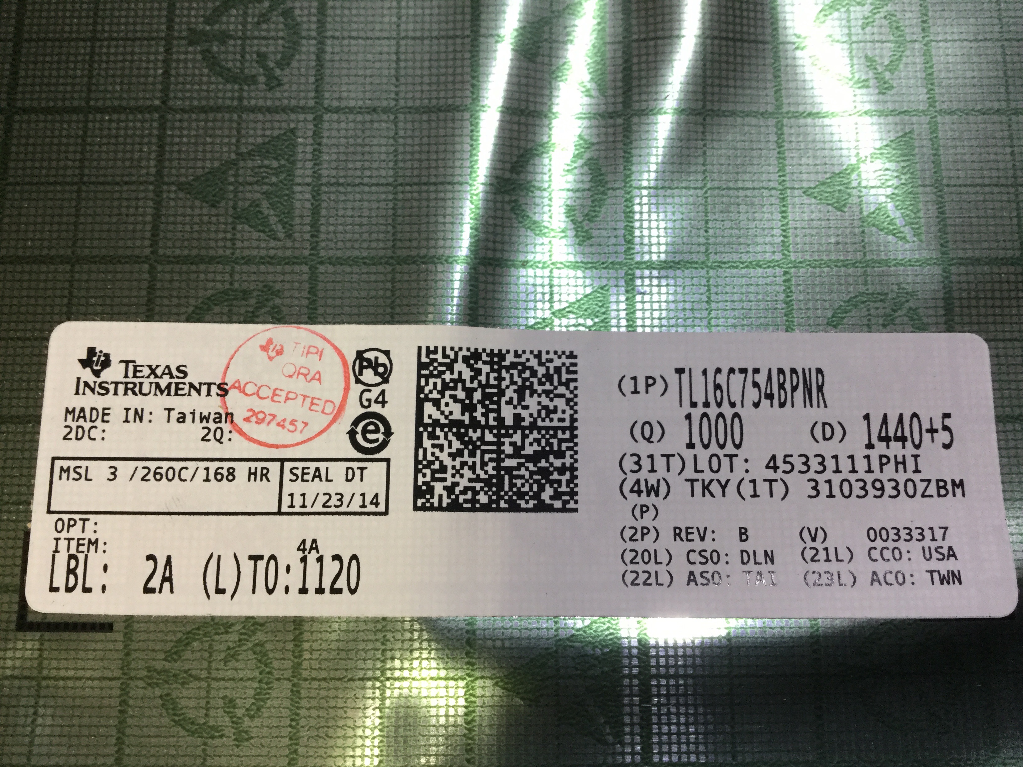 TL16C754BPNR
