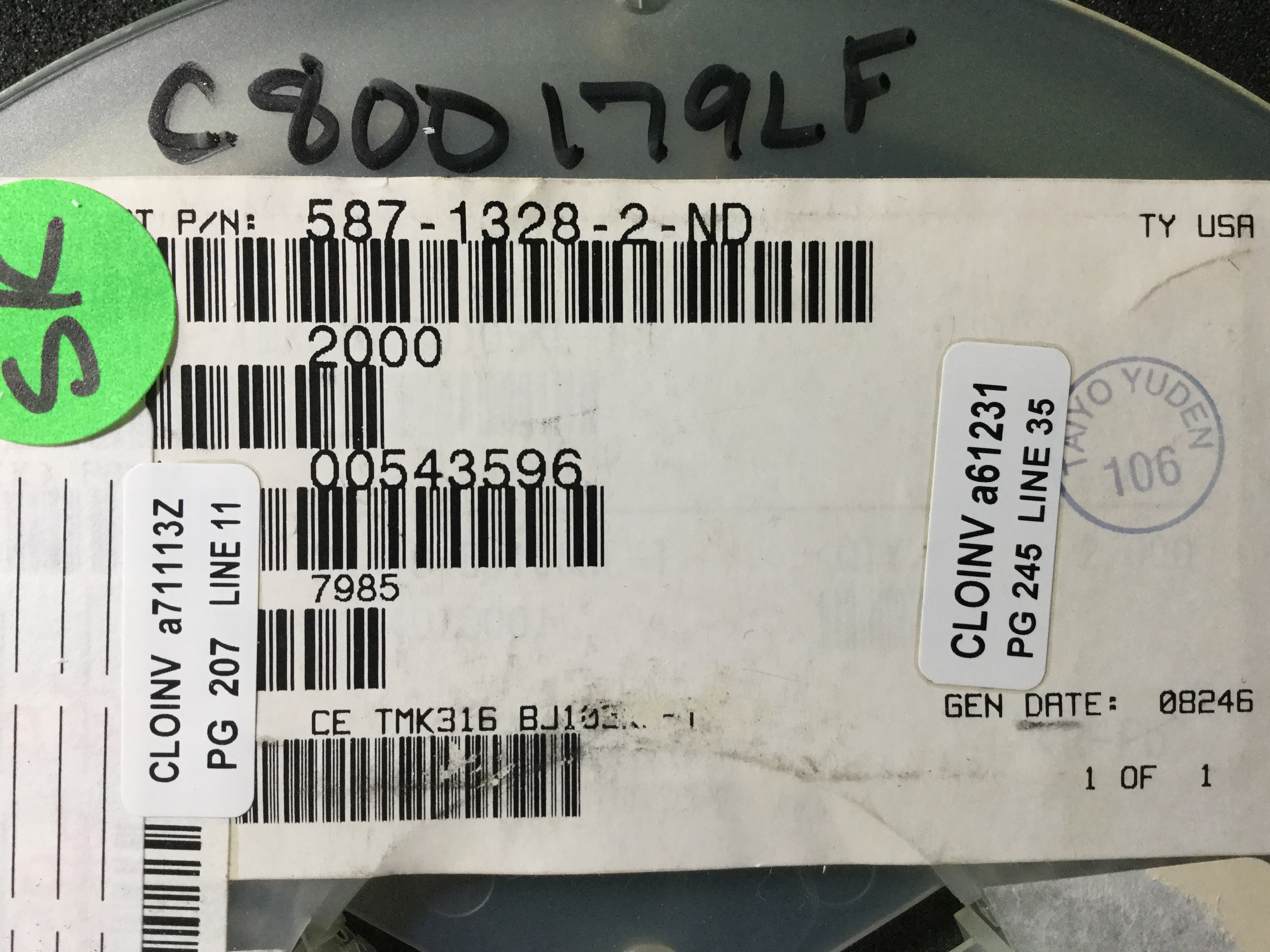 TMK316BJ105KL-T