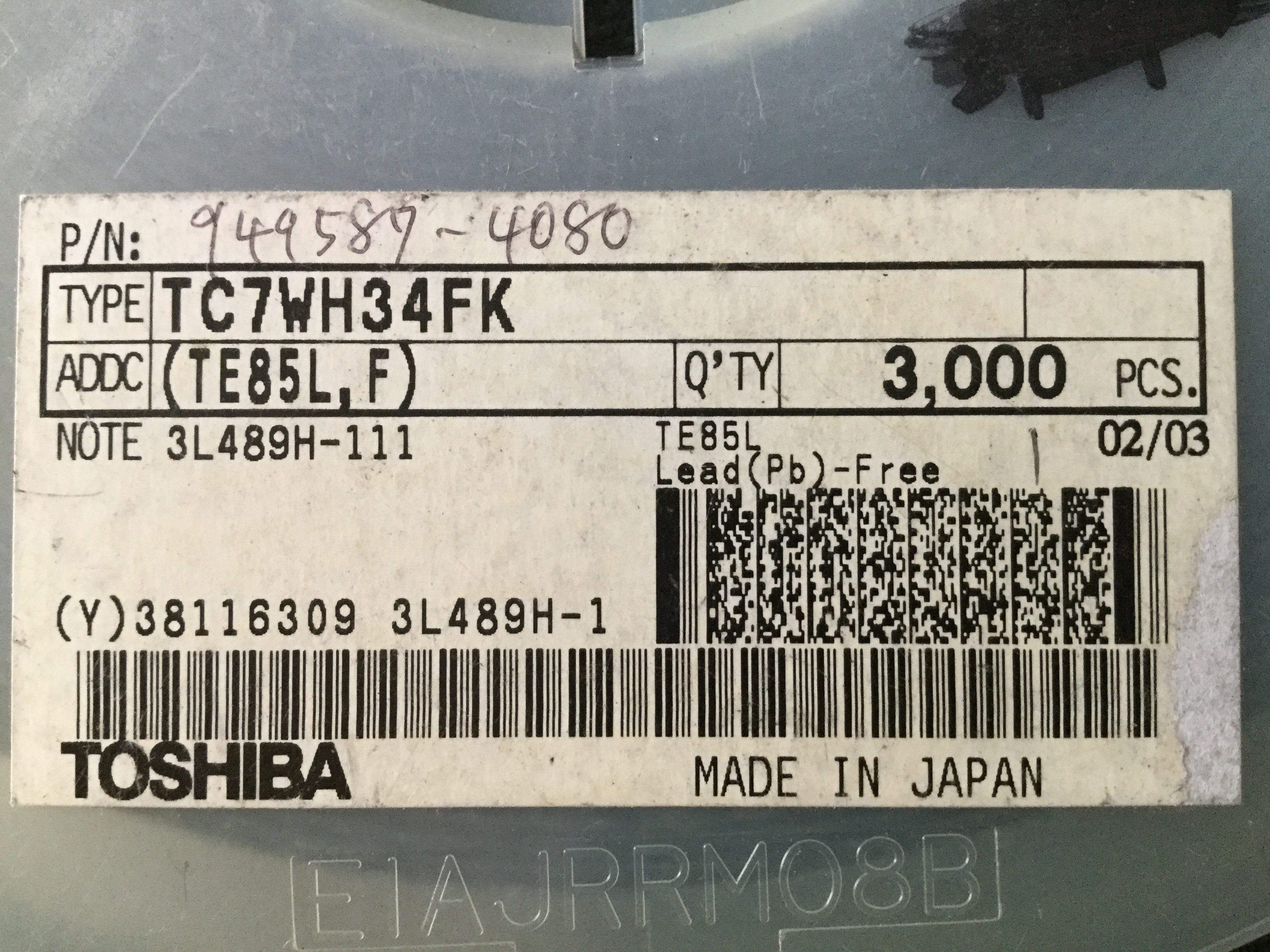 TC7WH34FK(TE85L,F)
