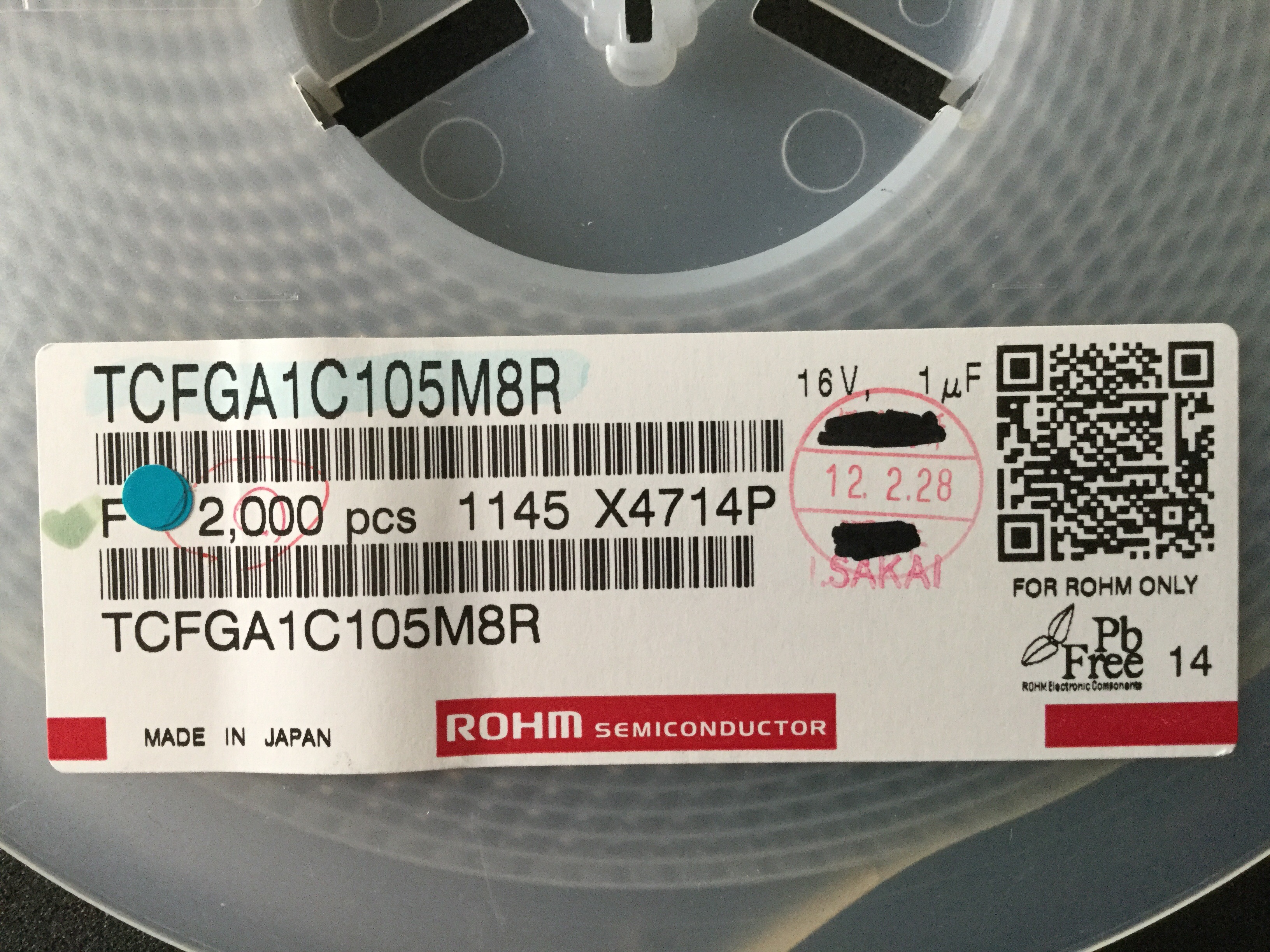 TCFGA1C105M8R