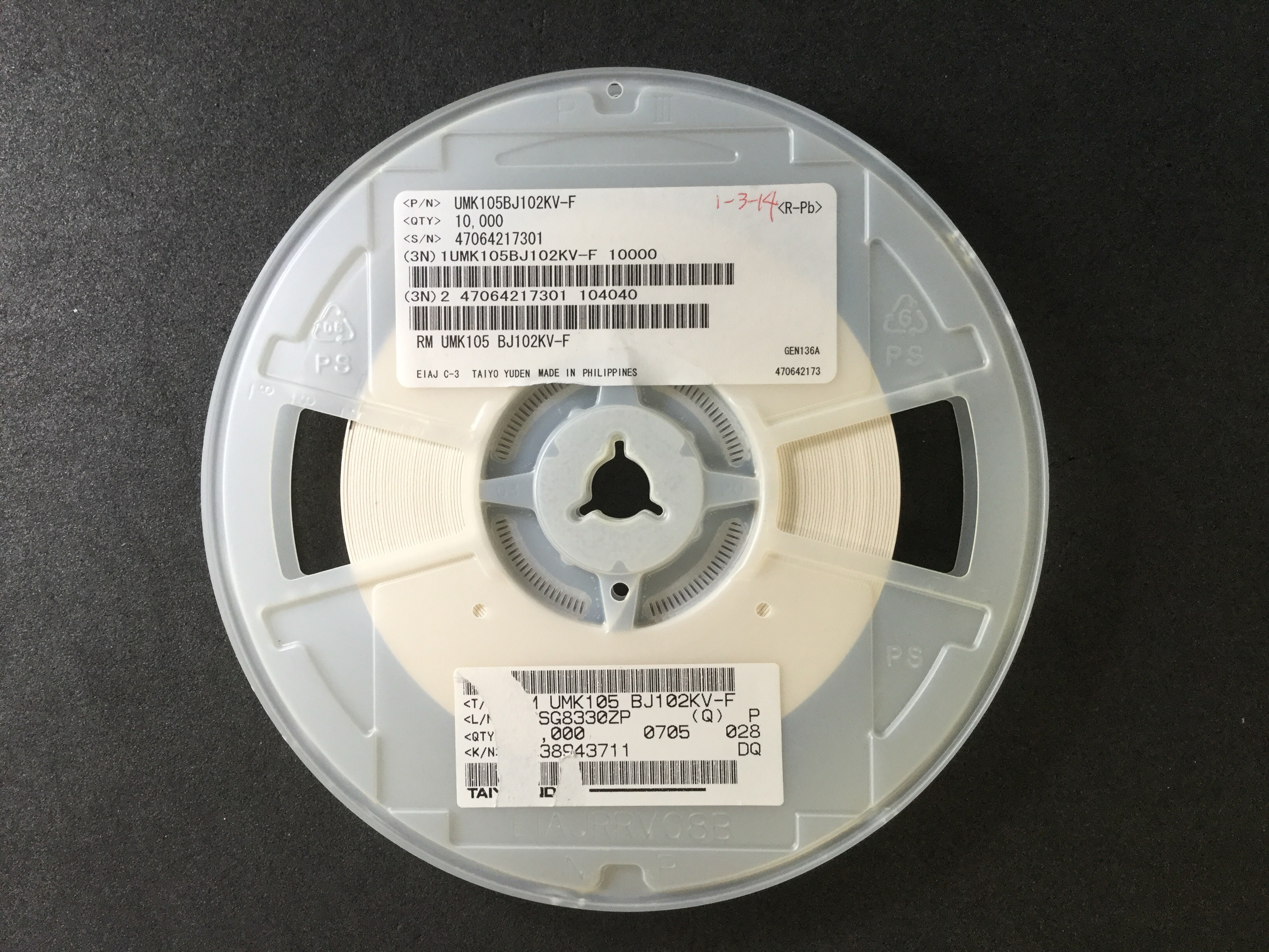 UMK105BJ102KV-F