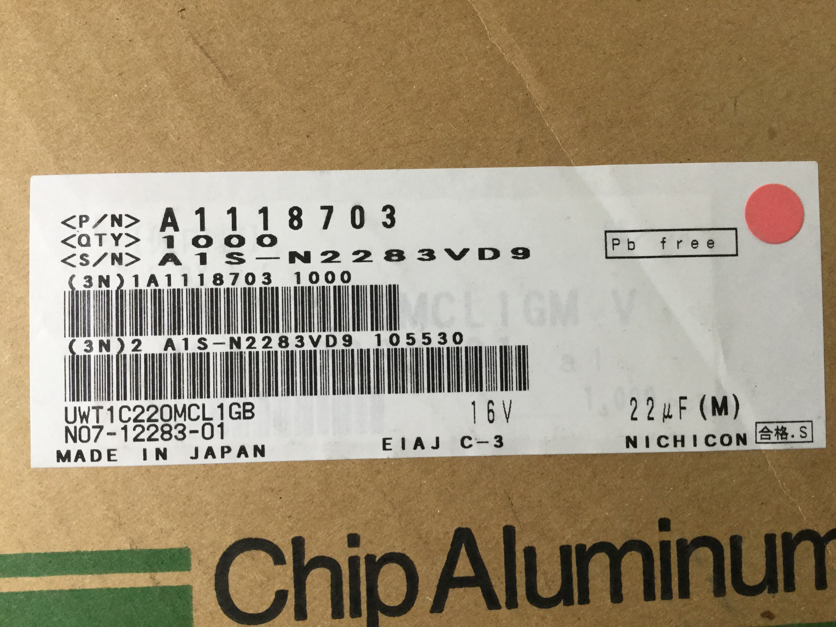 UWT1C220MCL1GB
