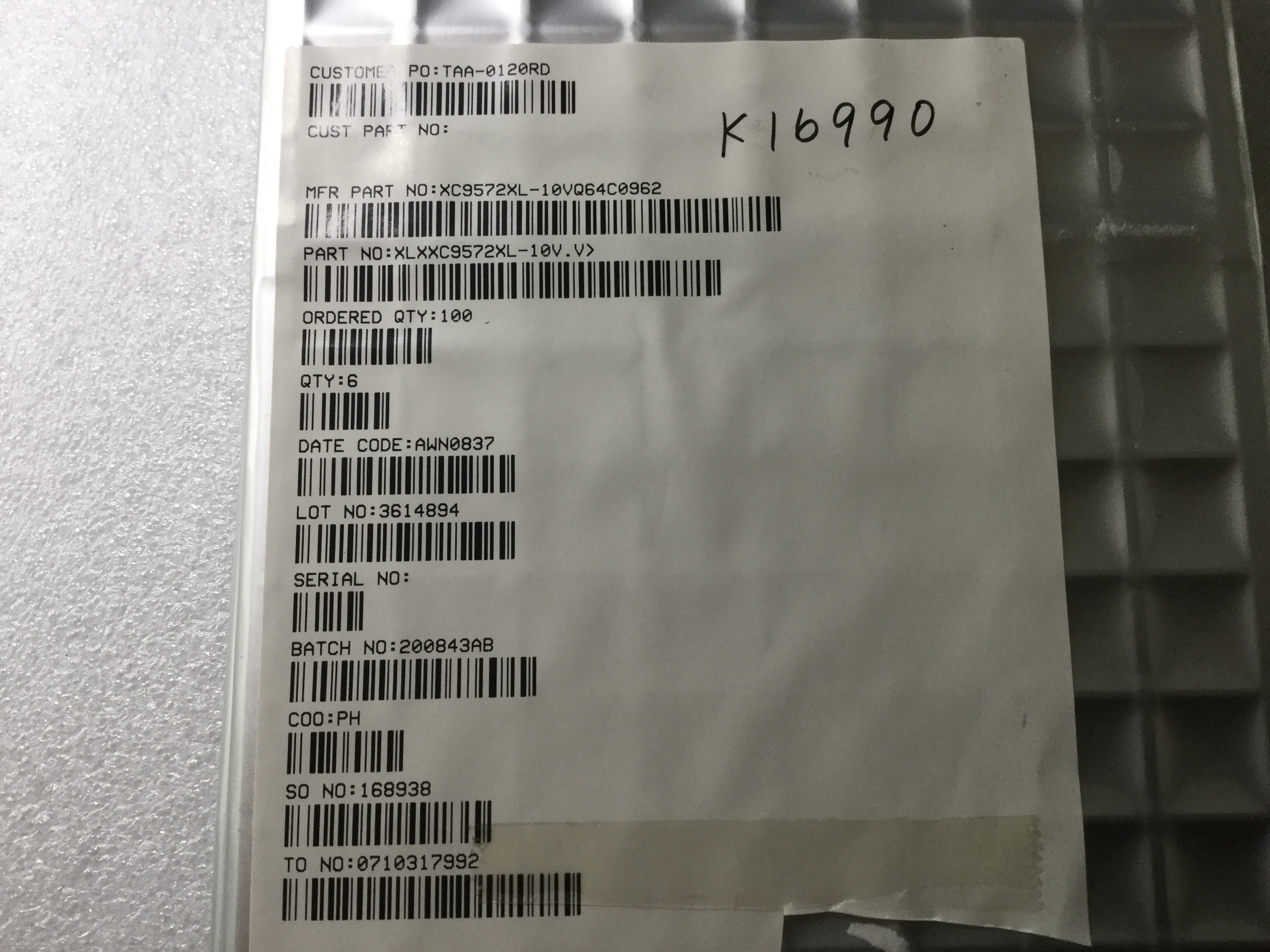 XC9572XL-10VQ64C