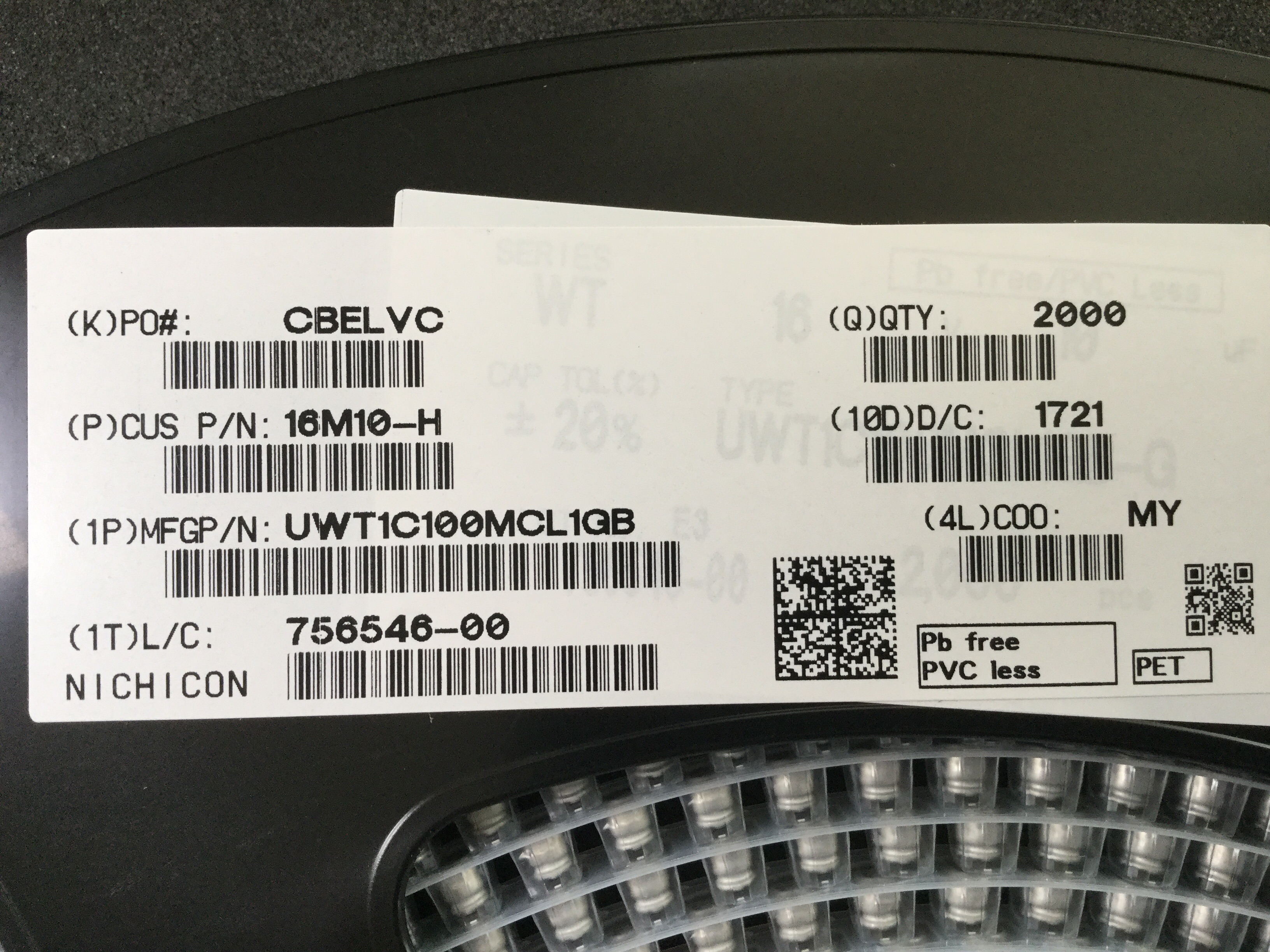 UWT1C100MCL1GB