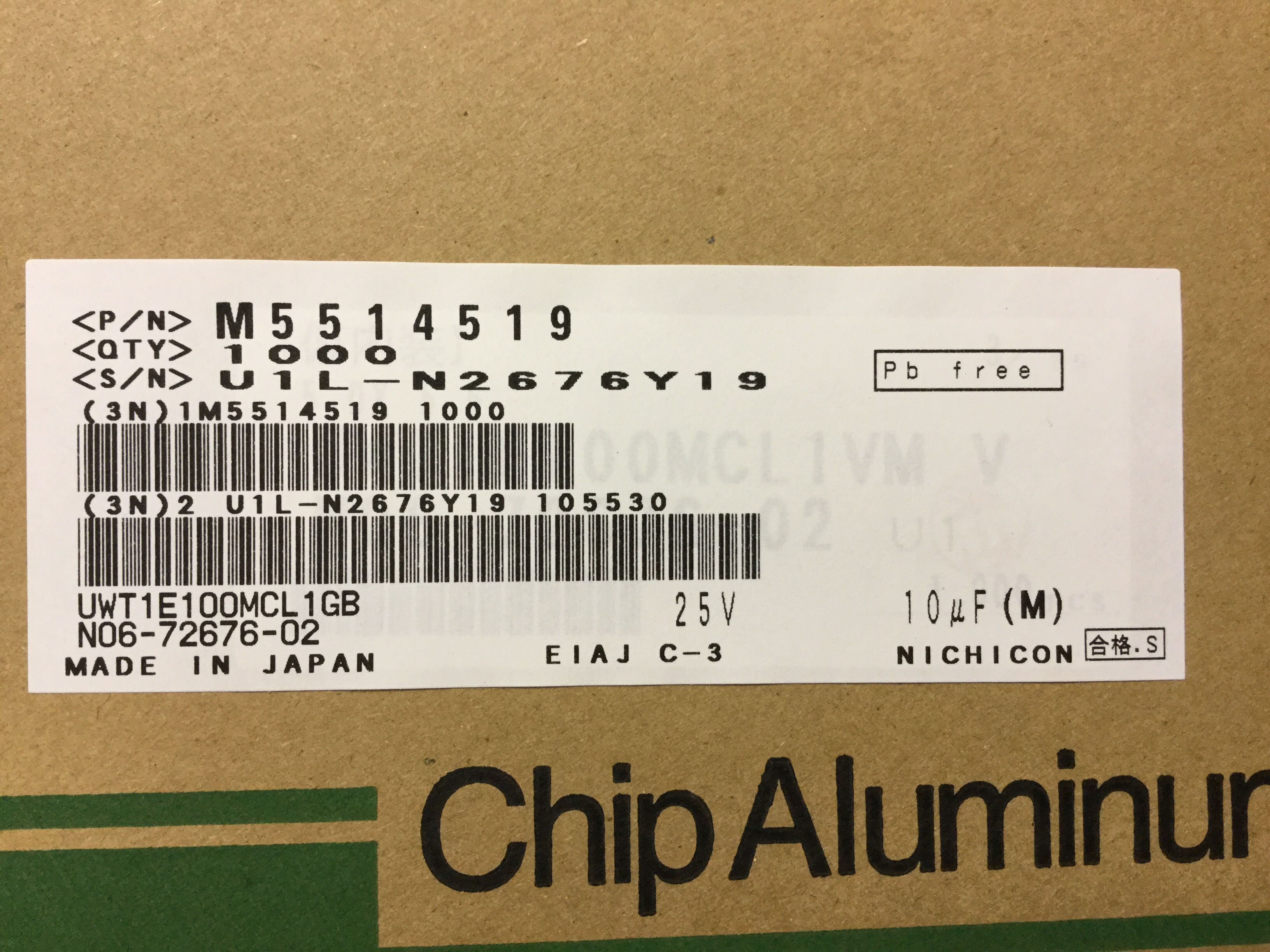 UWT1E100MCL1GB