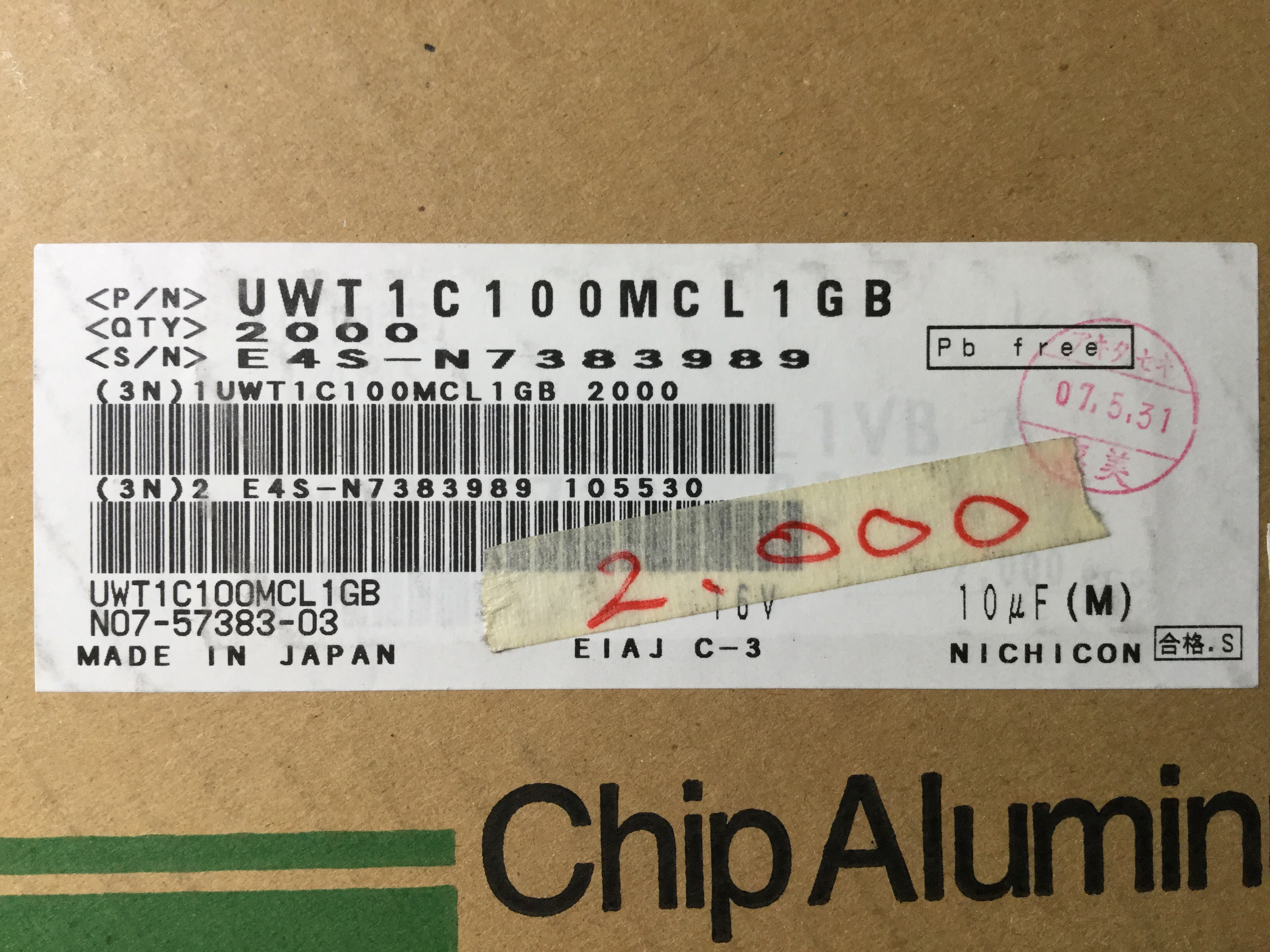 UWT1C100MCL1GB