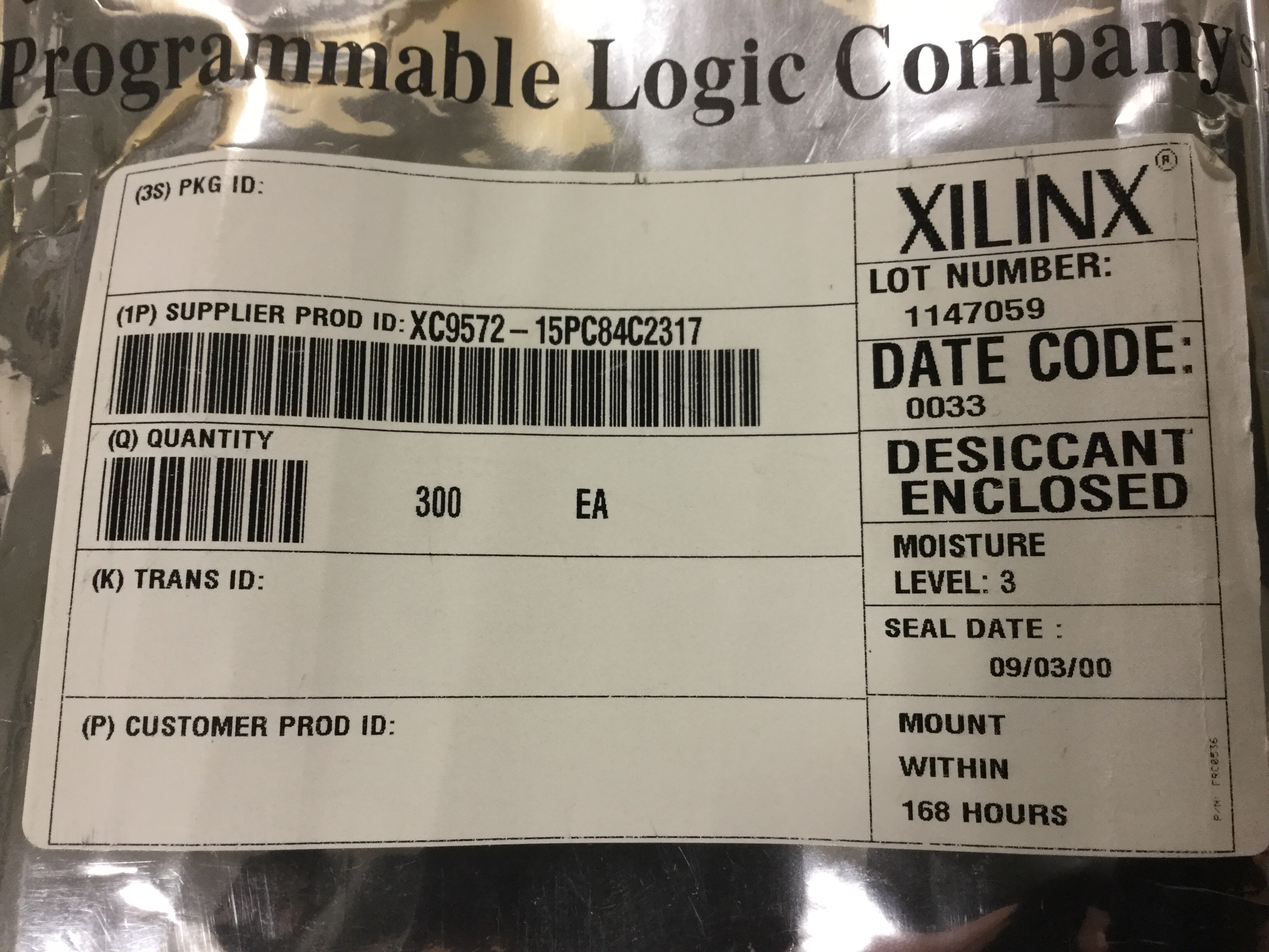 XC9572-15PC84C