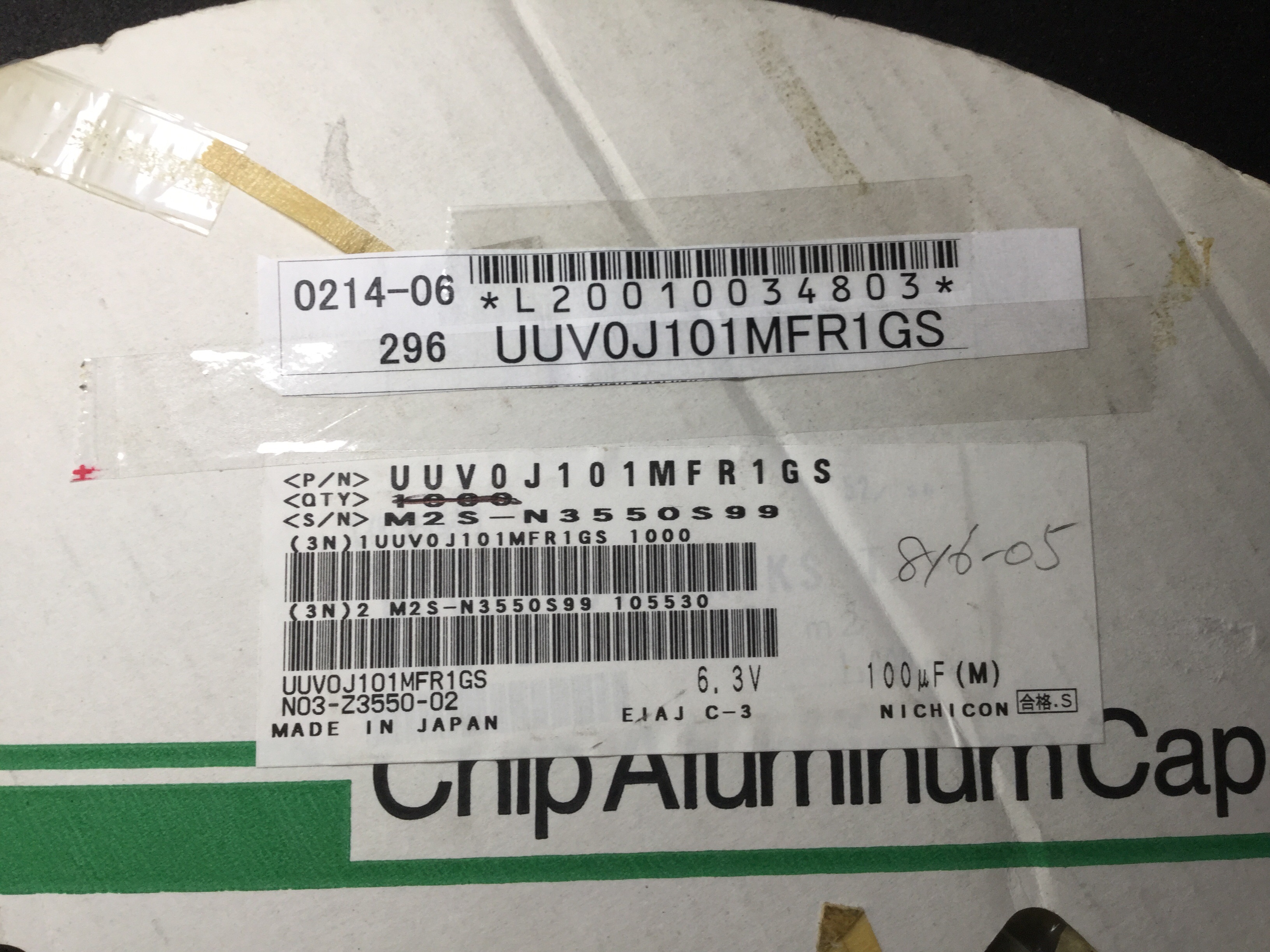 UUV0J101MFR1GS