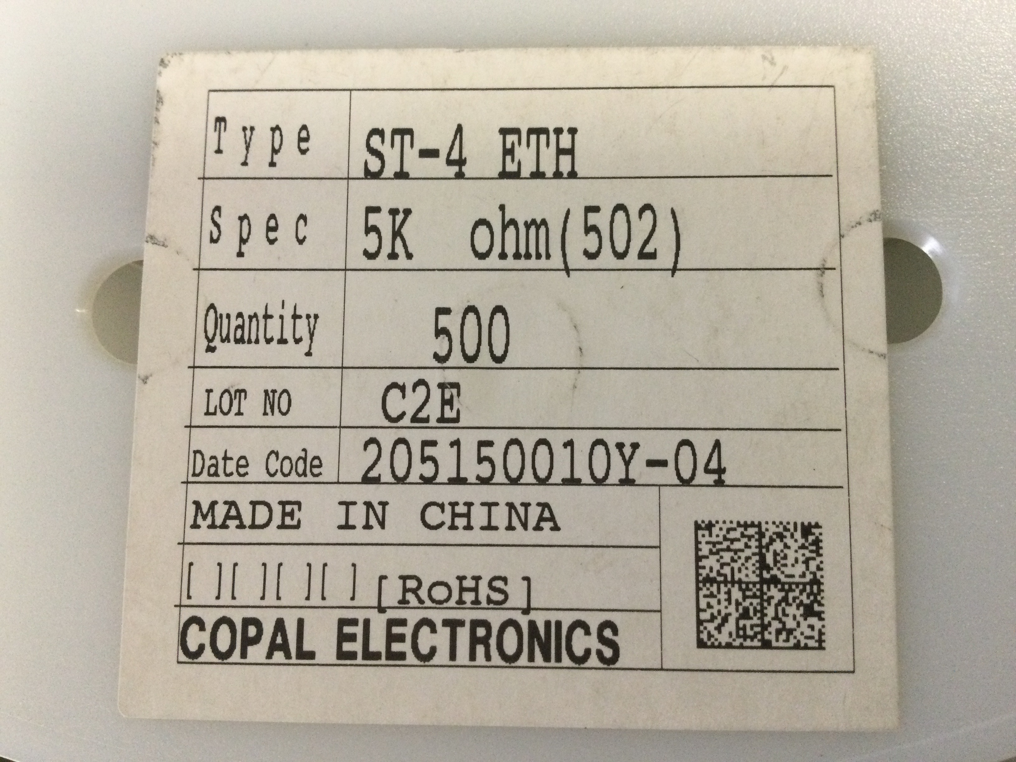 ST-4ETH 5KOHM(502)