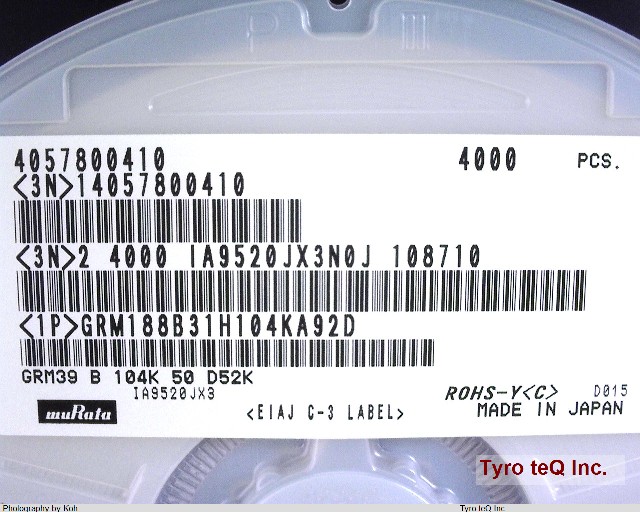 GRM188B31H104KA92D