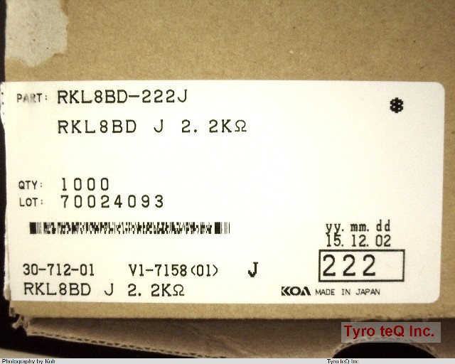 RKL8BD 222J(2.2K)