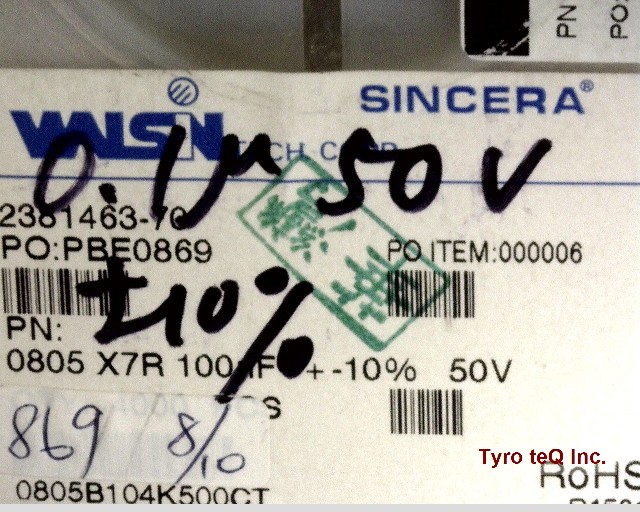 0805B104K500CT