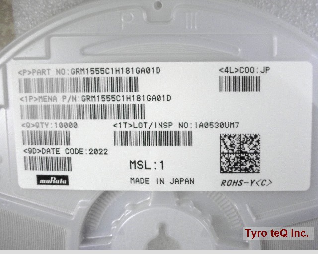 GRM1555C1H181GA01D