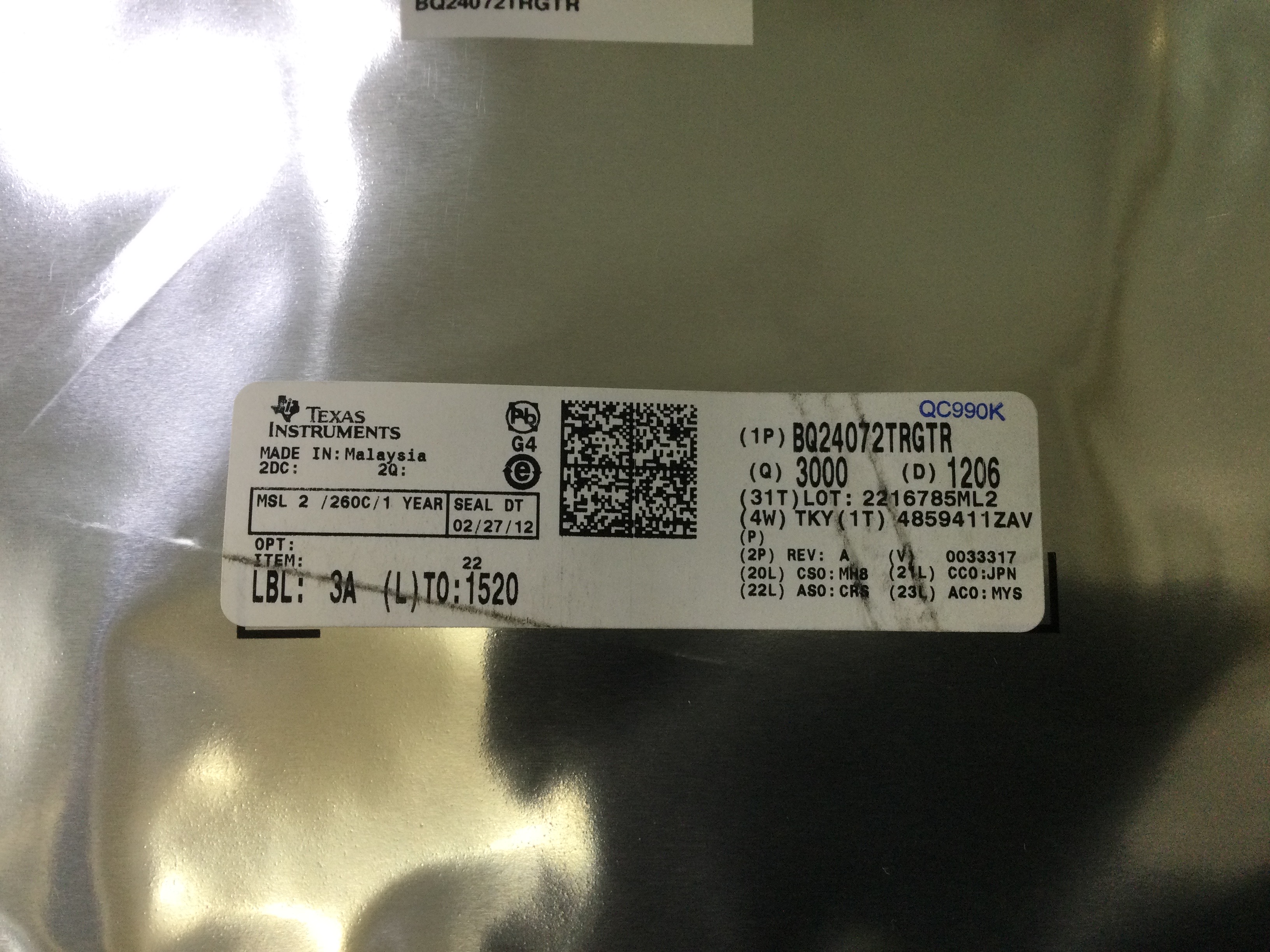 BQ24072TRGTR