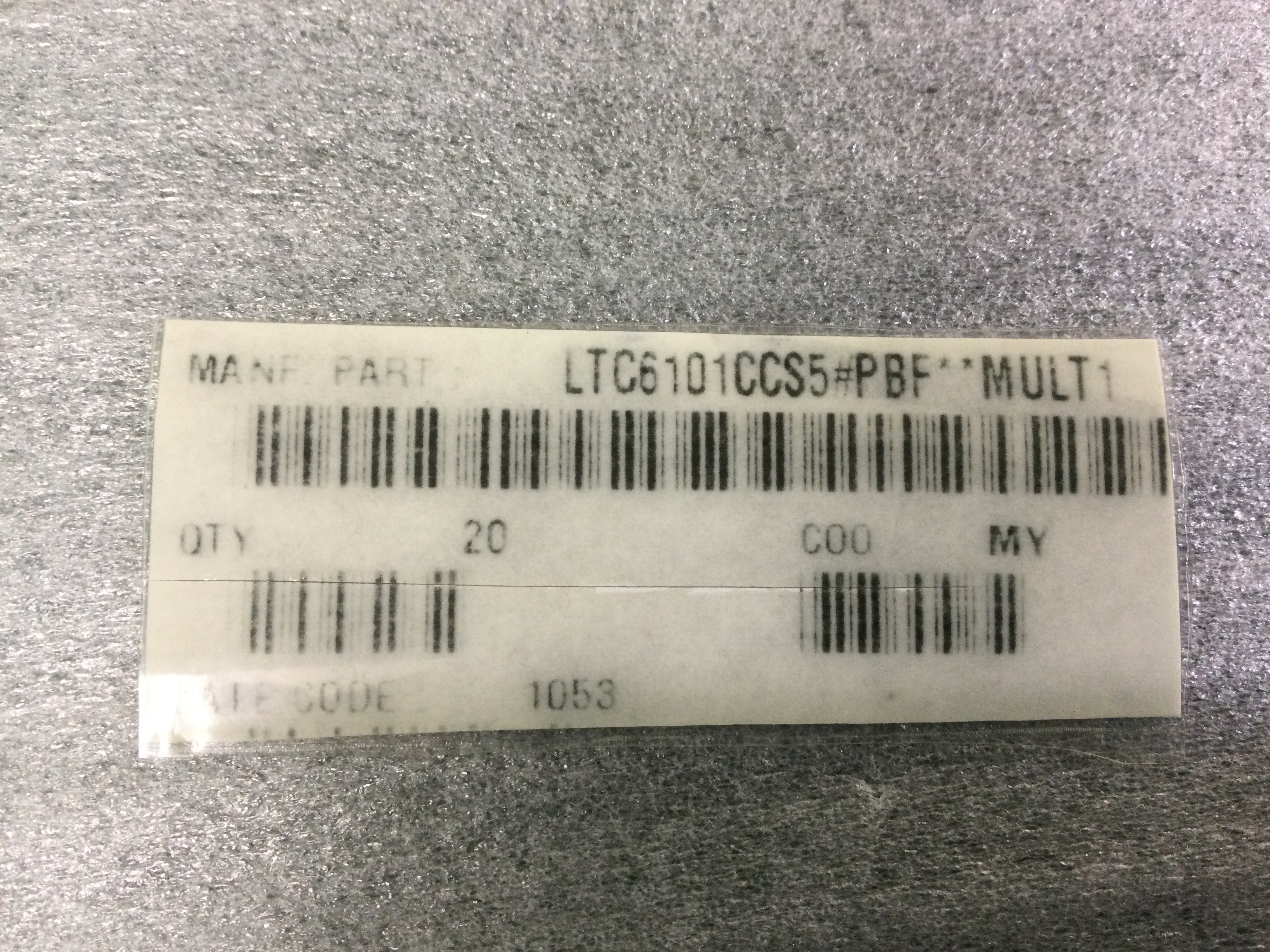 LTC6101CCS5#TRMPBF