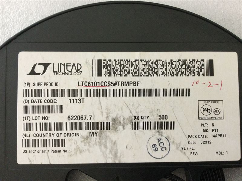 LTC6101CCS5#TRMPBF