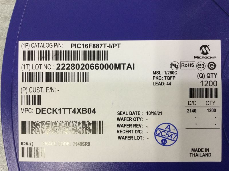 PIC16F887-I/PT