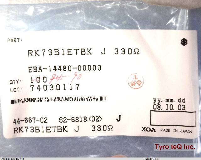 RK73B1ETBK331J