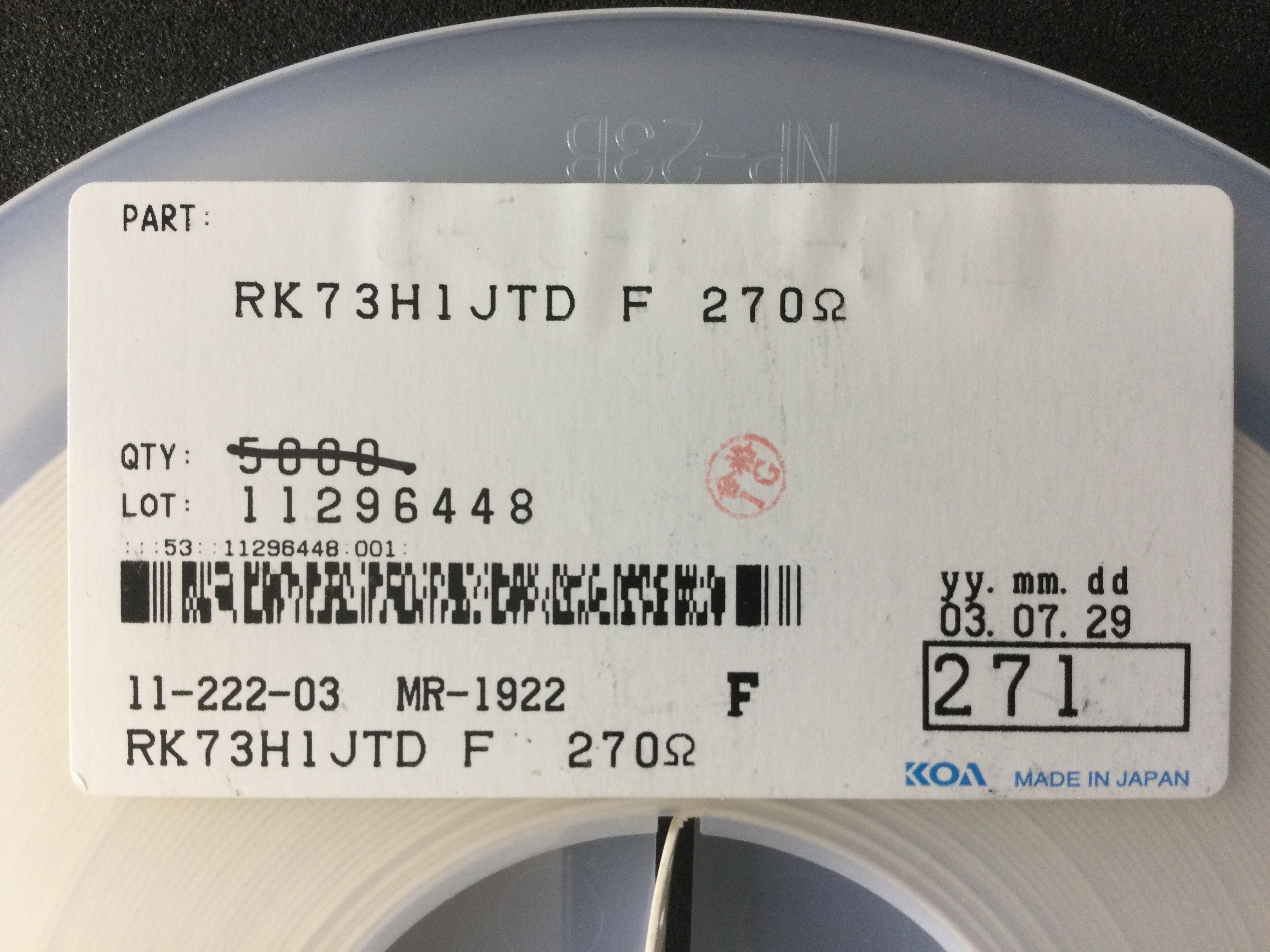 RK73H1JTD271F