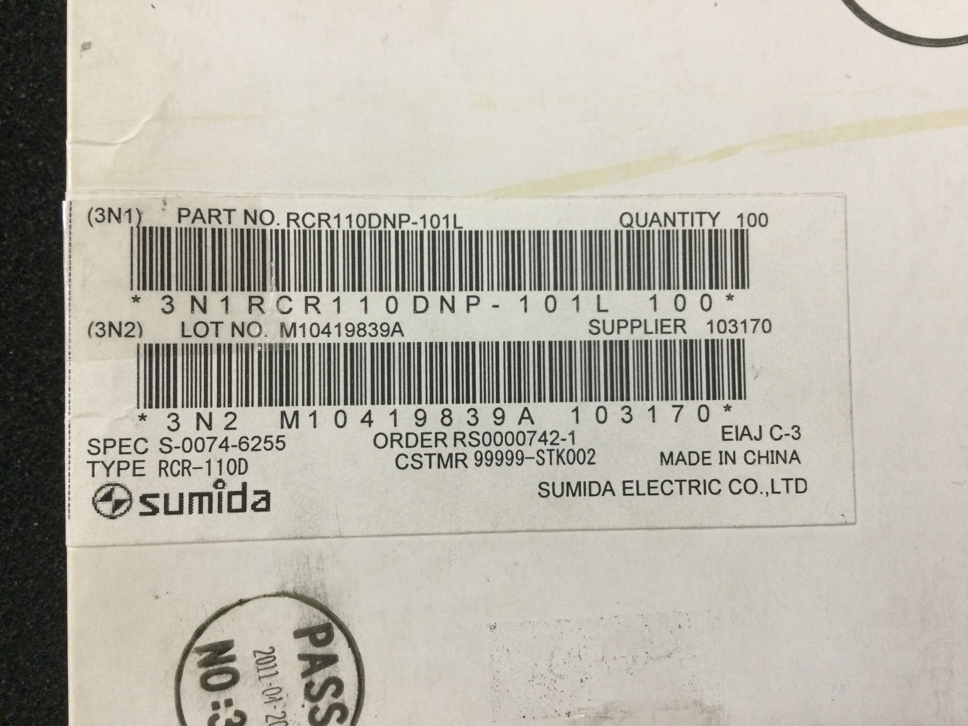 RCR110DNP-101L
