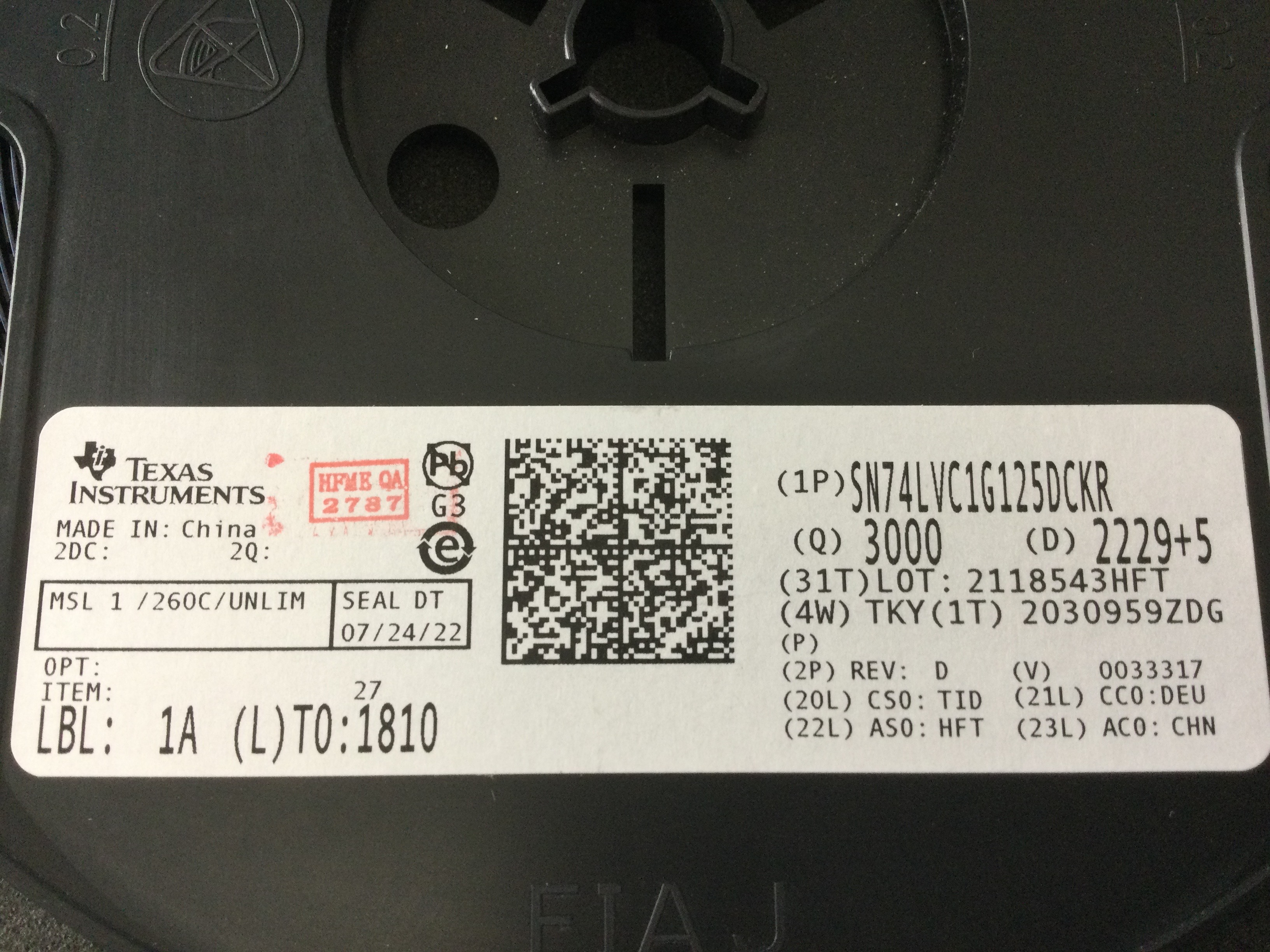 SN74LVC1G125DCKR