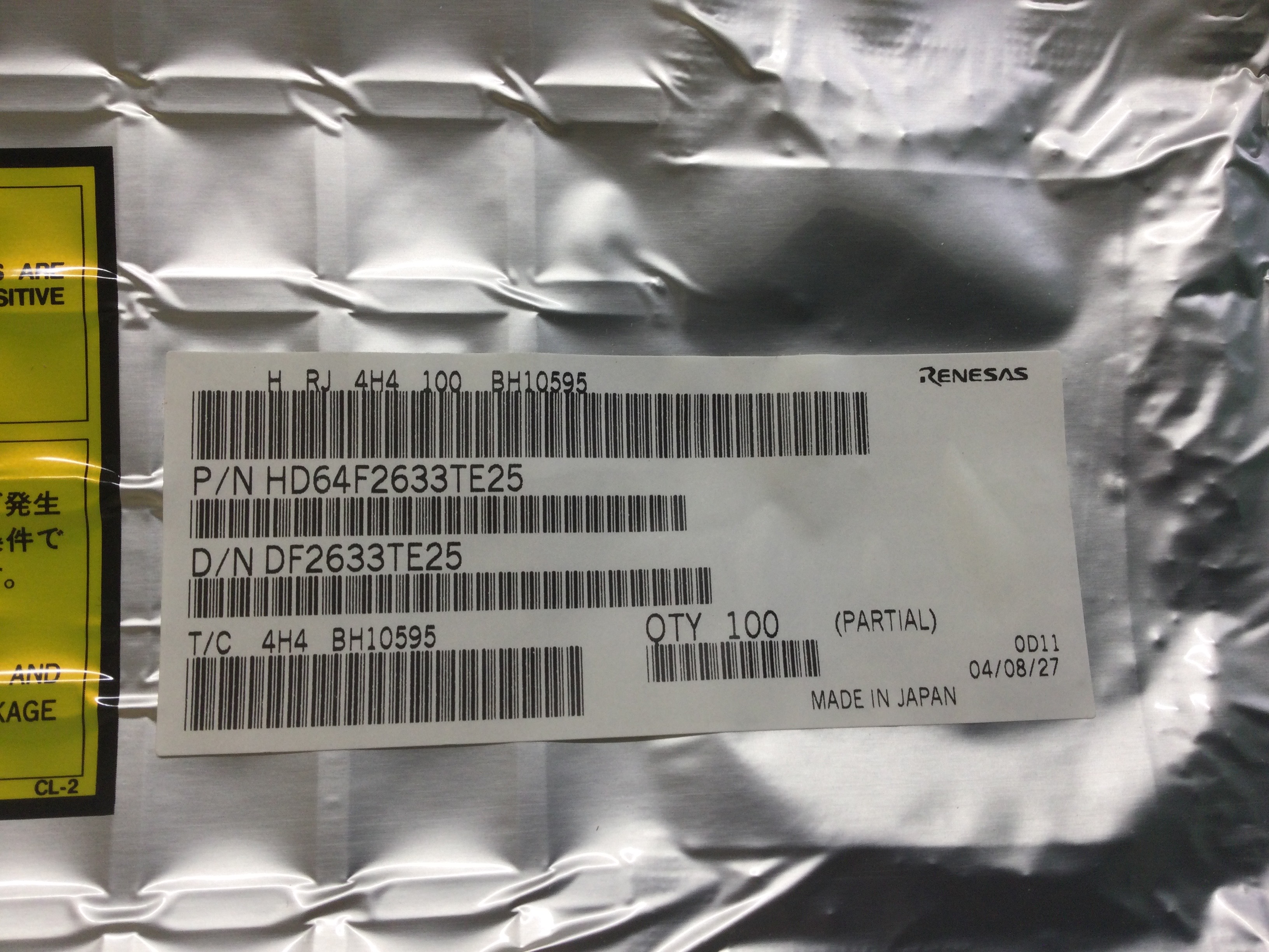 HD64F2633TE25