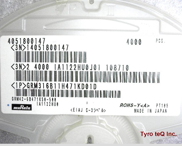 GRM316B11H471KD01D