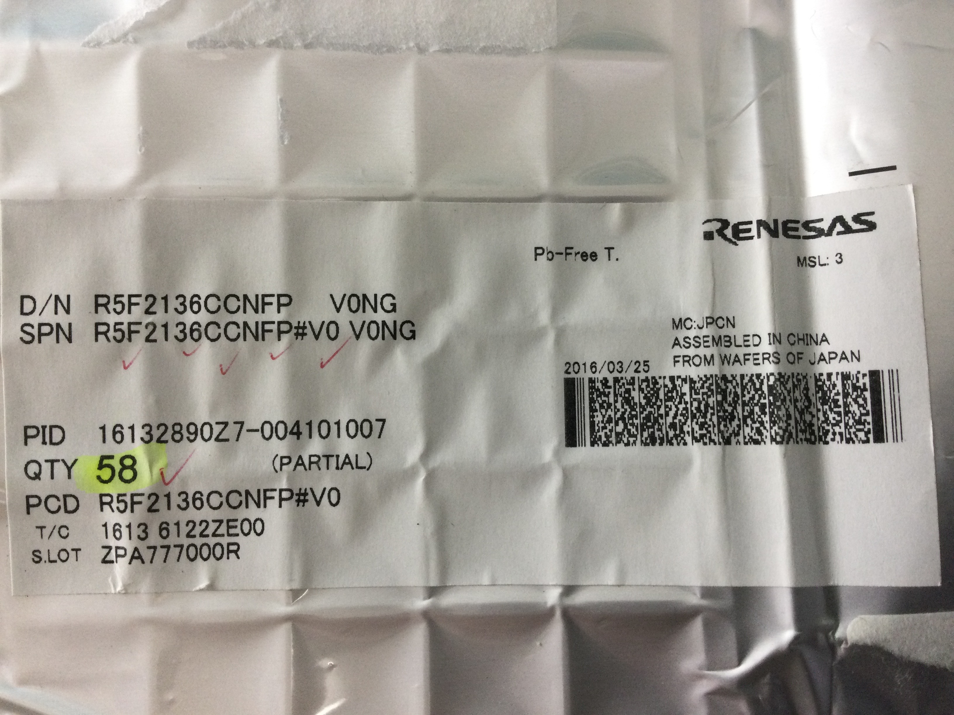 R5F2136CCNFP#V0