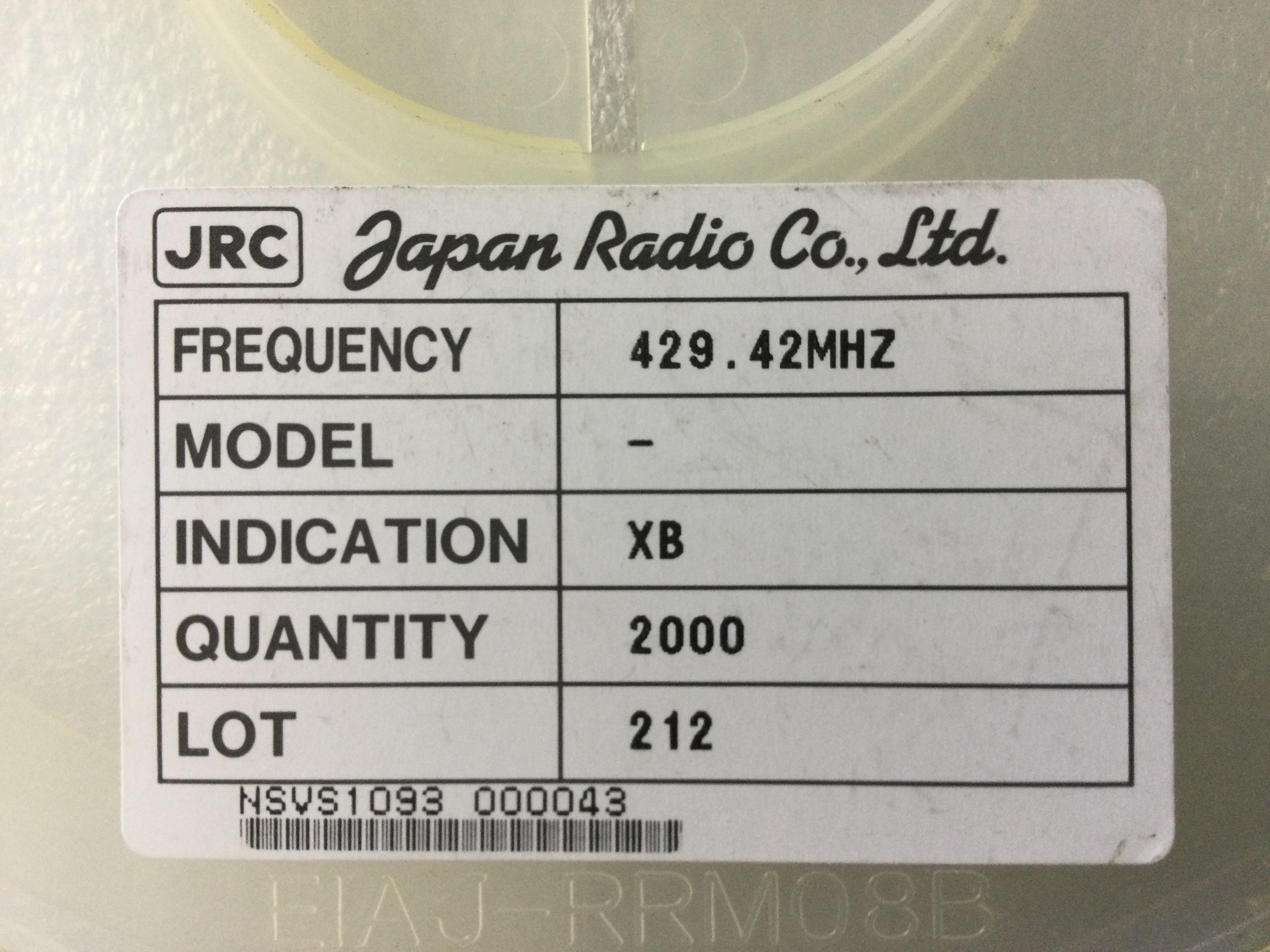 NSVS1093(429.42MHZ)