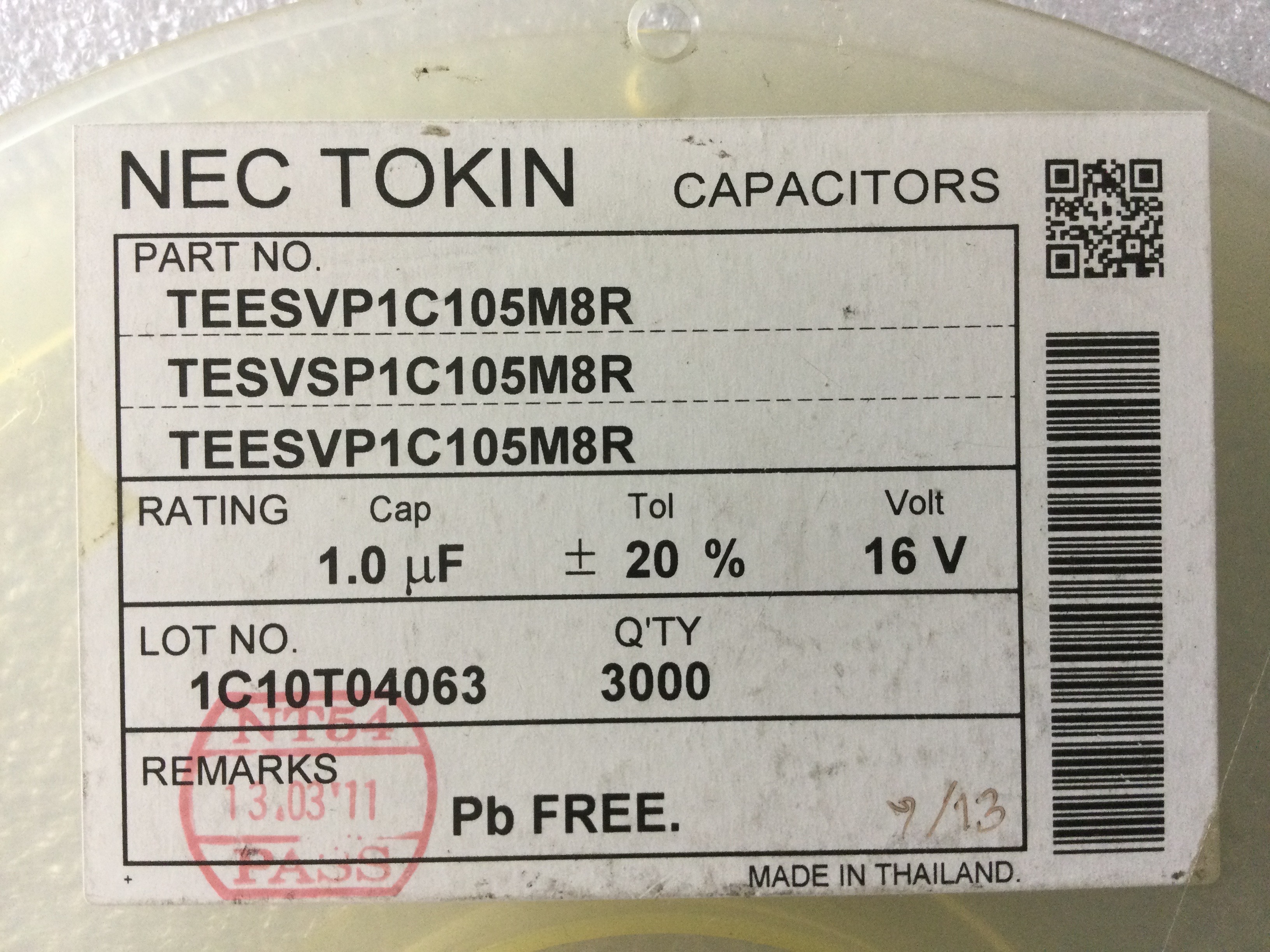 TEESVP1C105M8R