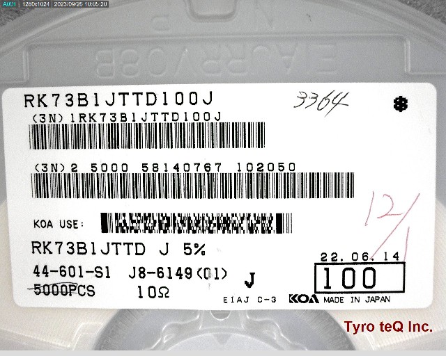 RK73B1JTTD100J