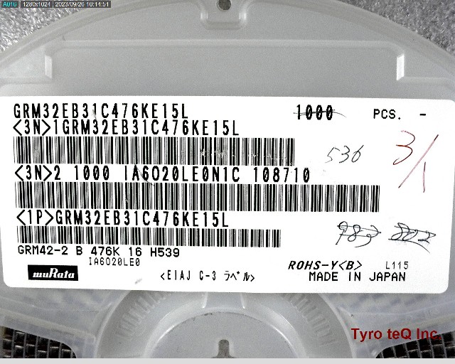 GRM32EB31C476KE15L