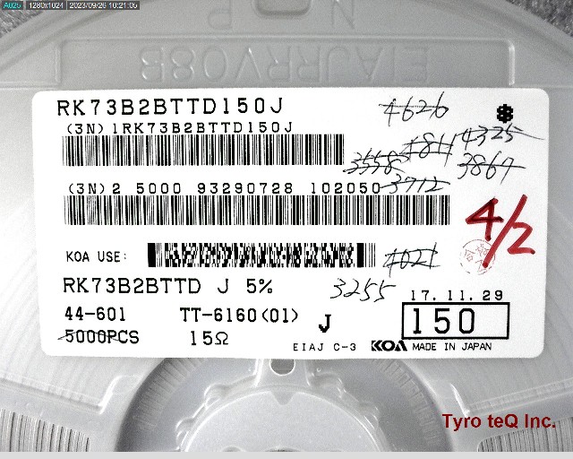 RK73B2BTTD150J