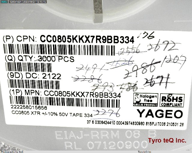 CC0805KKX7R9BB334