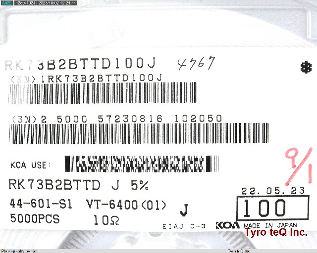 RK73B2BTTD100J