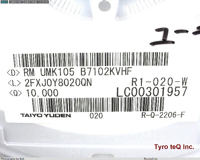UMK105B7102KVHF