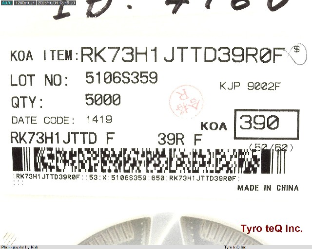 RK73H1JTTD39R0F