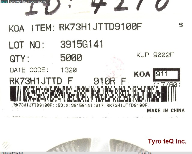 RK73H1JTTD9100F