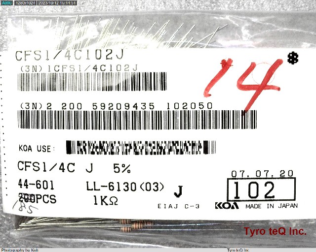 CFS1/4C102J