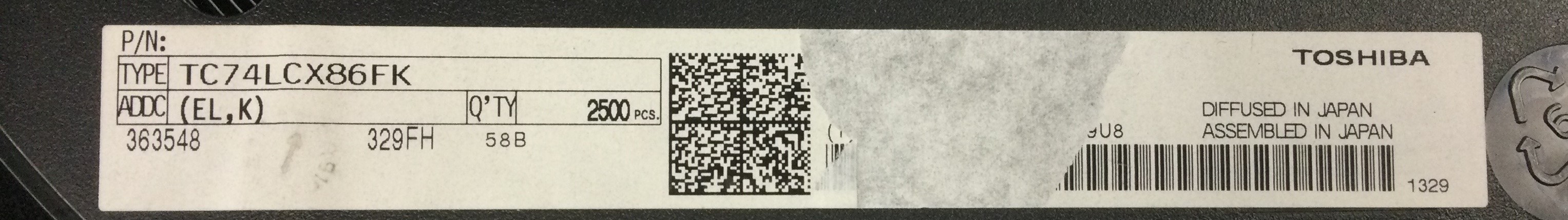 TC74LCX86FK(EL,K)
