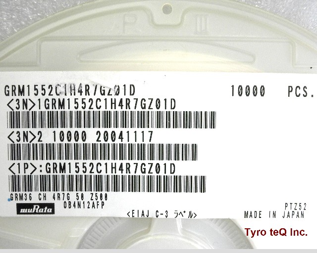 GRM1552C1H4R7GZ01D
