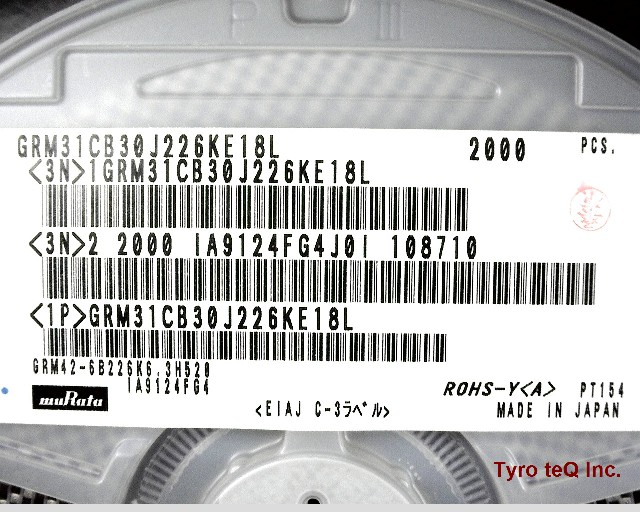 GRM31CB30J226KE18L