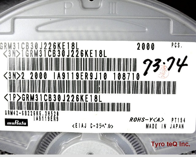 GRM31CB30J226KE18L